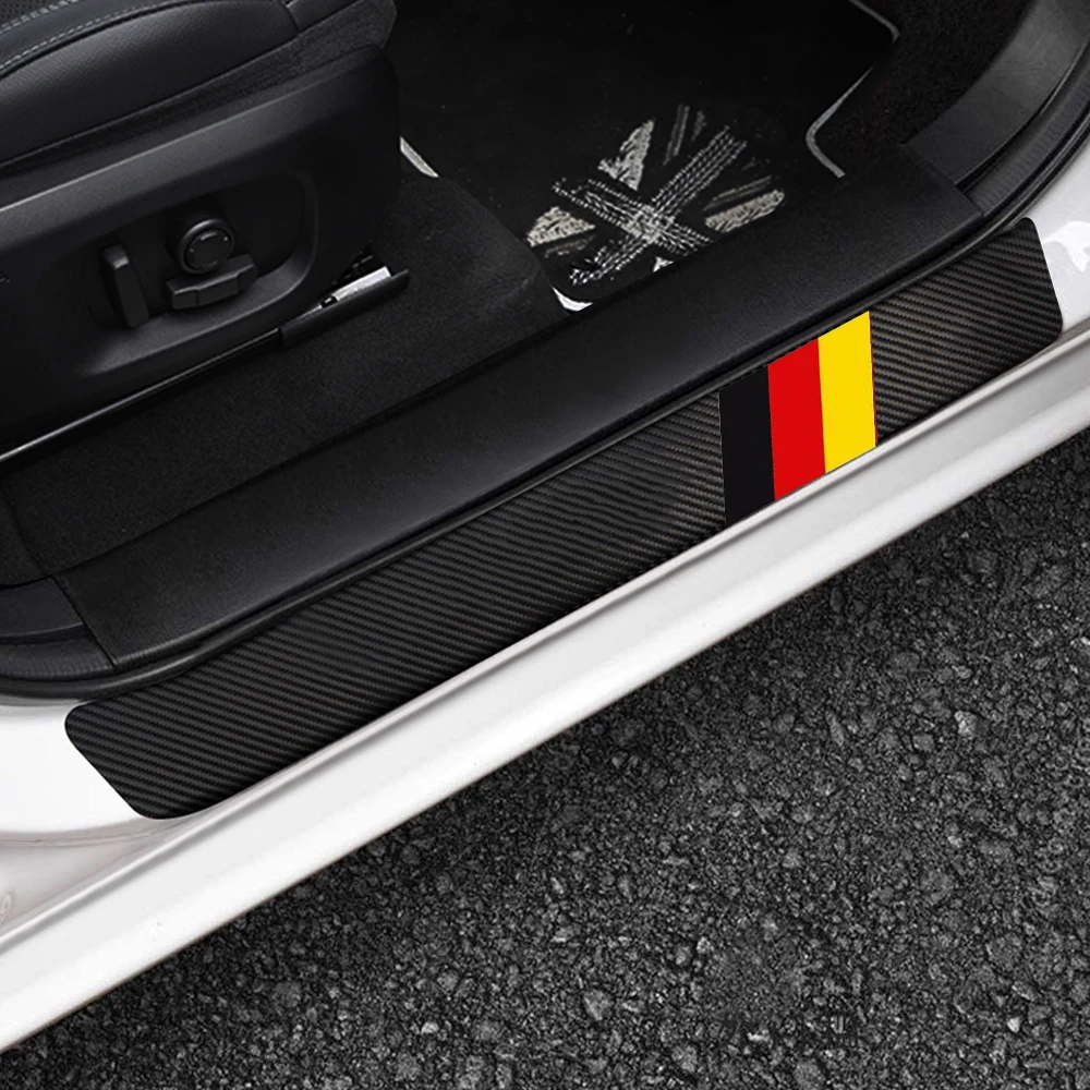 4 шт. трехцветная Защитная крышка для автомобильной двери M Power Decal BMW 3 5 6 7 Series X1 X3 X5