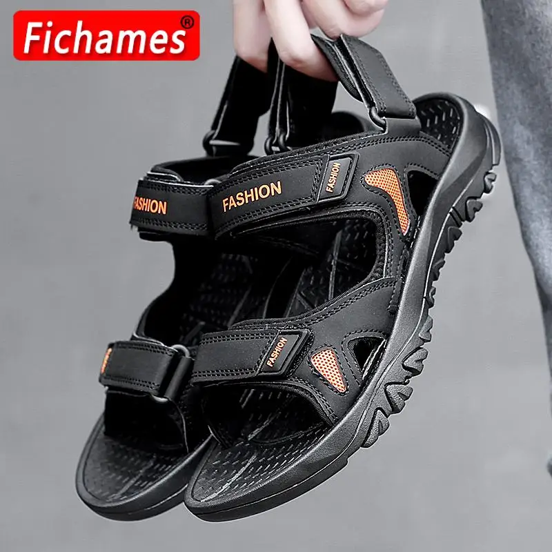 

Сандалии-гладиаторы мужские летние, уличные удобные босоножки, пляжные сандалии ручной работы с мягкой подошвой, 39-48