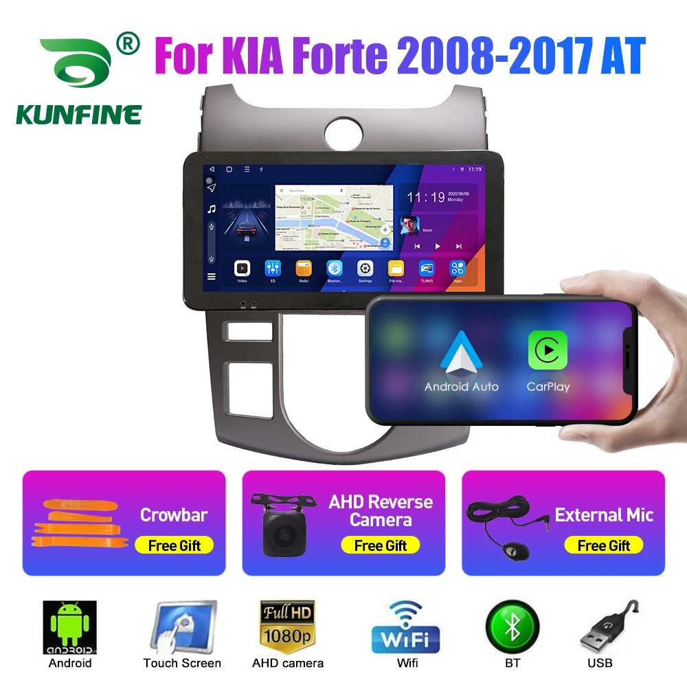 10.33 Inch Car Radio For KIA Forte 2008-17 MT/AT 2Din Android Octa Core Stereo DVD GPS Navigation Player QLED Screen Carplay