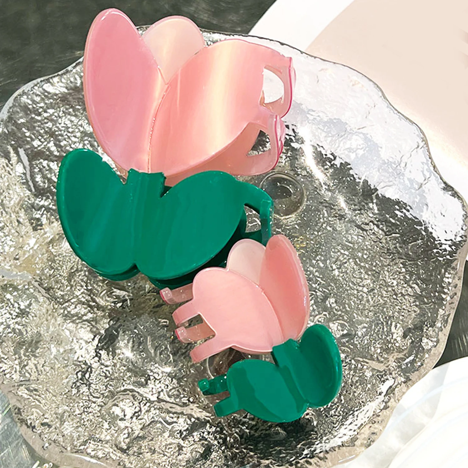 

Заколка для волос ацетатная в форме цветка тюльпана