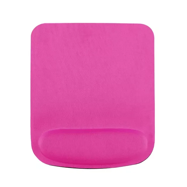 

Mouse Pad With Wrist Soild Color Mat For Computer Gamer Laptop Table Nonslip Gaming Accessories Wristband Soft Pink Mousepad