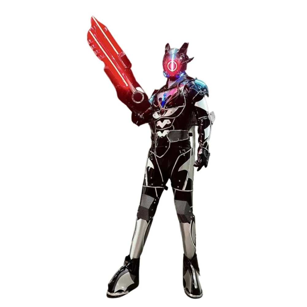 Cyberpunk Future Warrior Bar светодиодный робот механическое освещение Механическая Броня