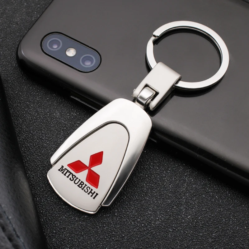 

1pcs Creative keychain Car key Chain Rings For Mitsubishi Lancer 9 10 X EX Outlander 3 ASX Evo L200 Auto Decoration Accessories