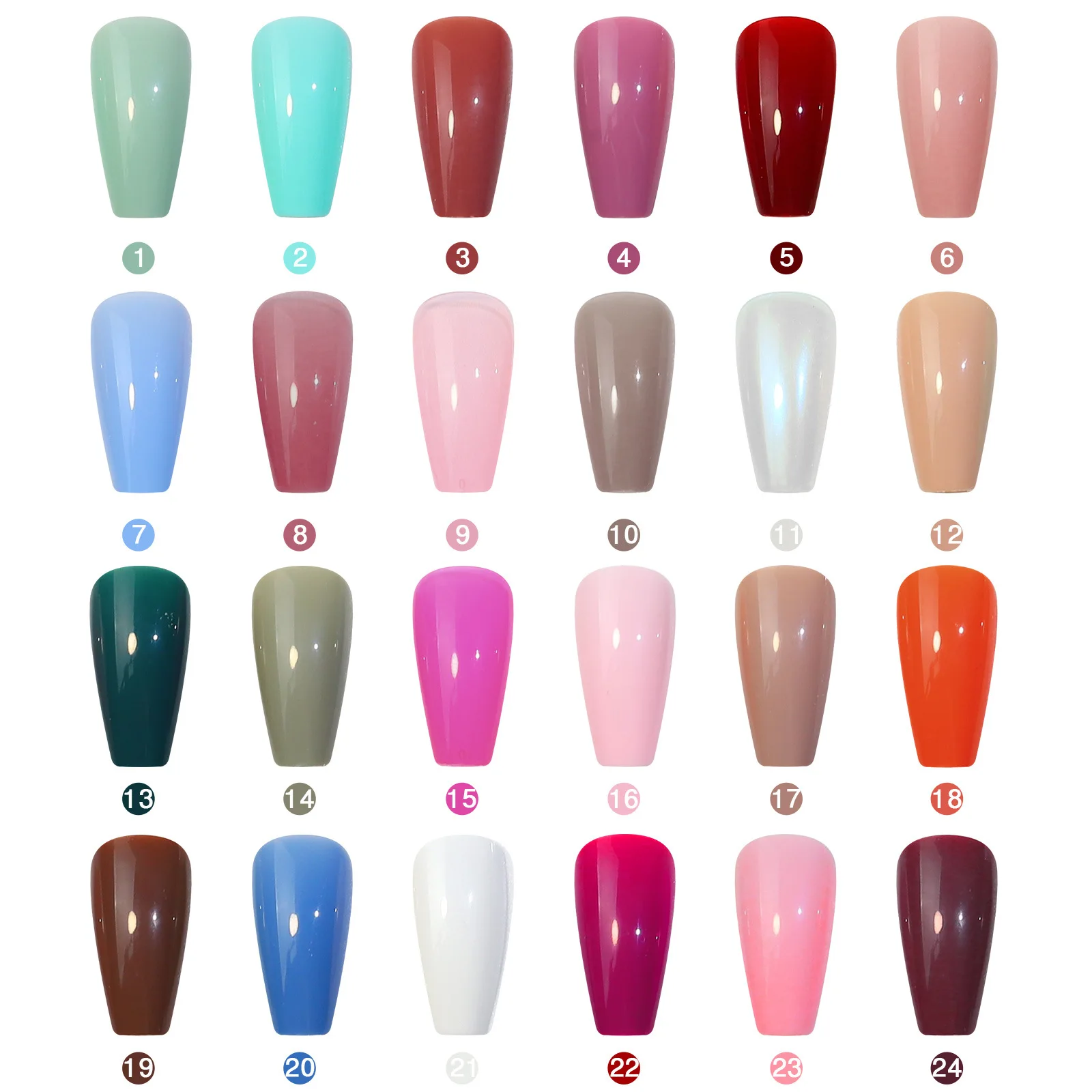 

24 сетки красочные накладные ногти квадратный балет ношение поддельные ногти Набор нажмите на ногти полное покрытие искусственные матовые гелевые ногти