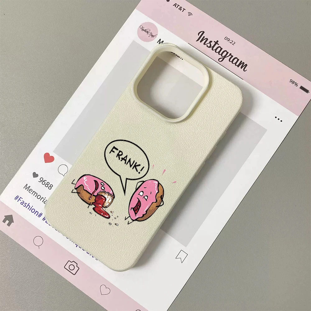 Фото Милый мультяшный чехол с рисунком пончиков для iPhone 11 12 13 14 15 16 17 Pro Max Plus Air, мягкий чехол-накладка из поликарбоната №1
