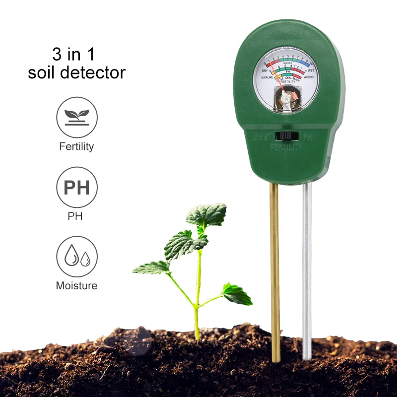 

PH-метр 3 в 1 для почвы, измеритель влажности и плодовитости, прибор для определения кислотности, металлодетекторы, анализатор, детектор для садовых комнатных растений