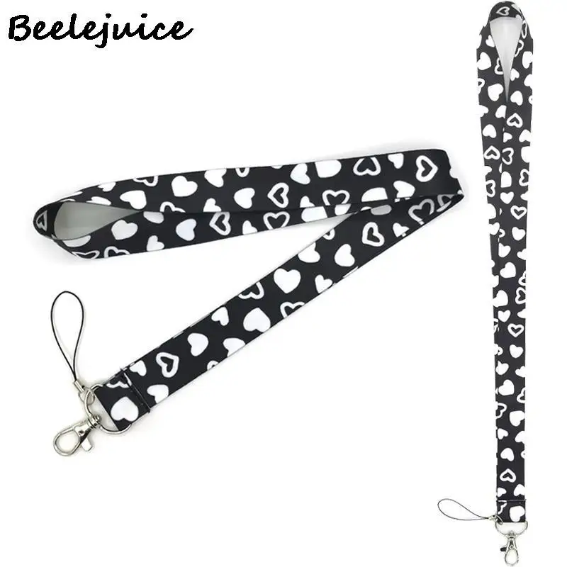 

Ремешок для ключей на шею с сердечком, 24 шт.