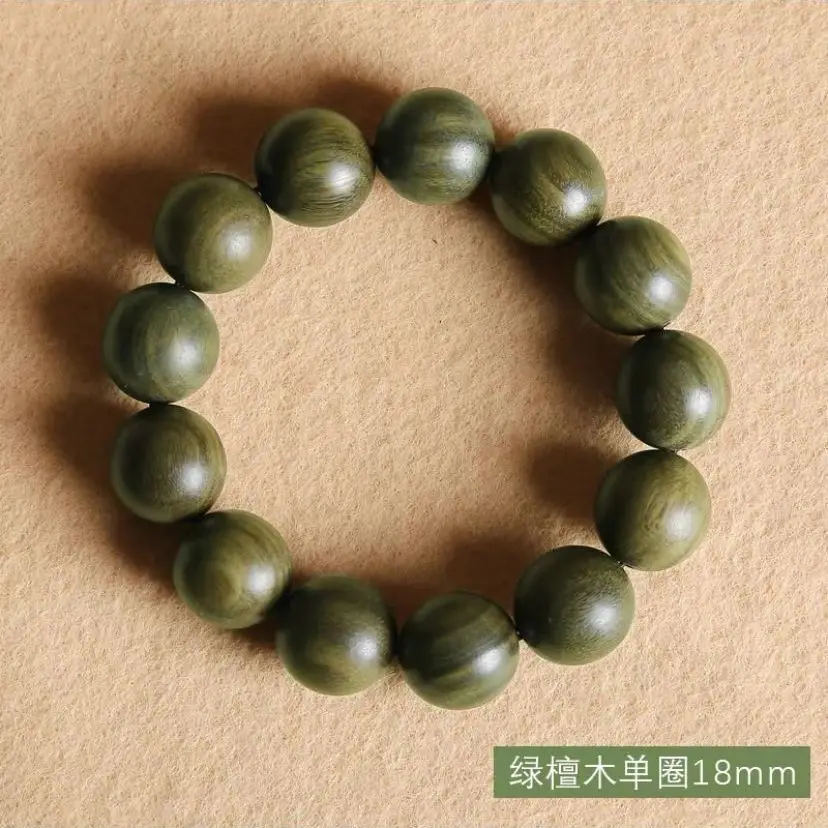 20mm Sandalwood Bracelet Vintage Natural Sink Water Sandalwood Prayer Beads 108 Mala Bracelet  Buddhist Prayer Meditation Beads