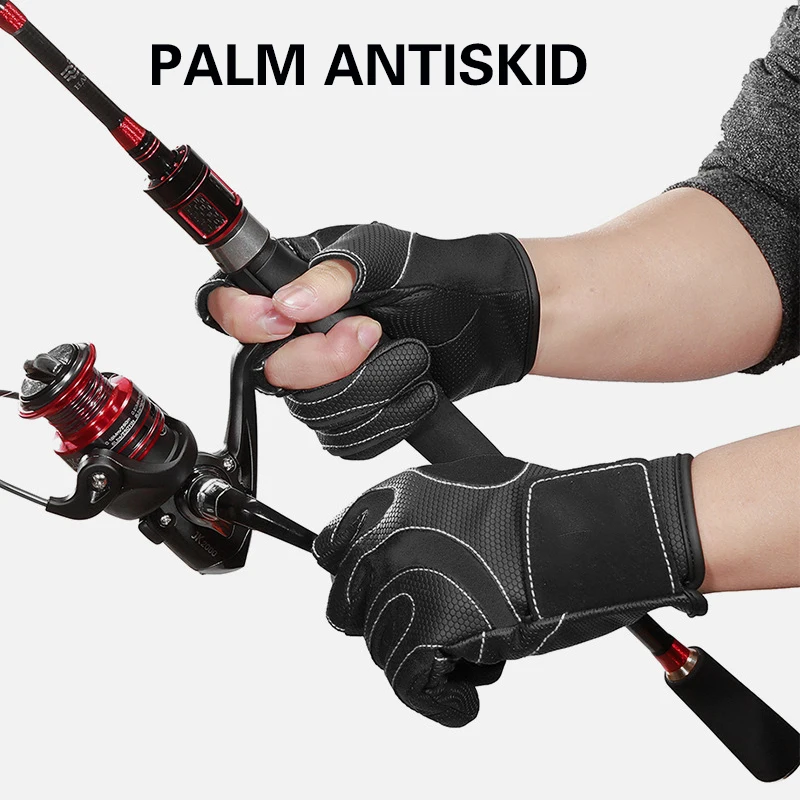 

New Three-Finger Fishing Gloves Multipurpose Non-Slip Durable Gloves Portable Outdoor Fishing Equipment