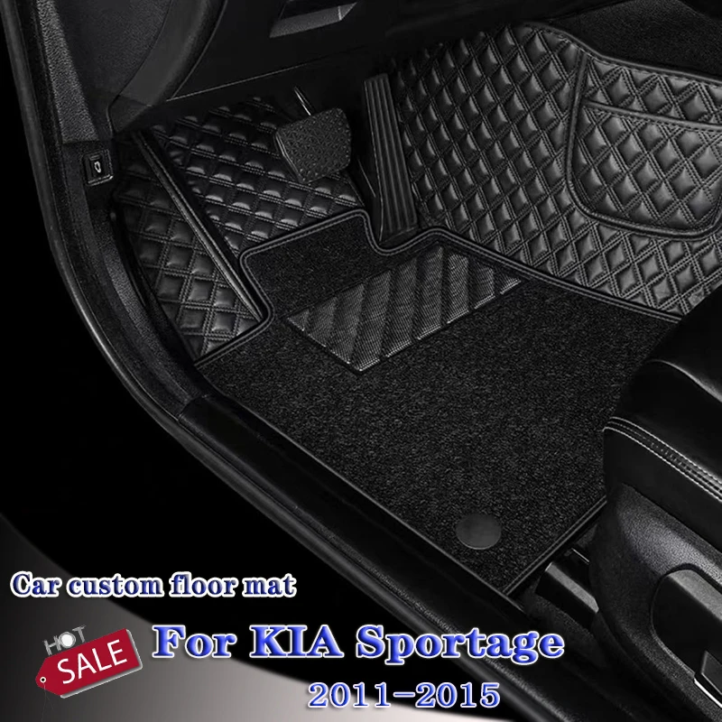 

Кожаные автомобильные коврики для KIA Sportage 2015 2014 2013 2012 2011