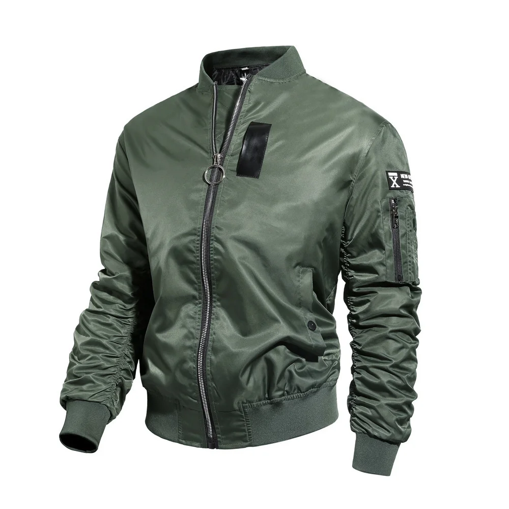 

New Fashion Spring And Autumn Jacket Men's MA1 Pilot Coat Baseball Suit Trend Loose Bomber Jacket