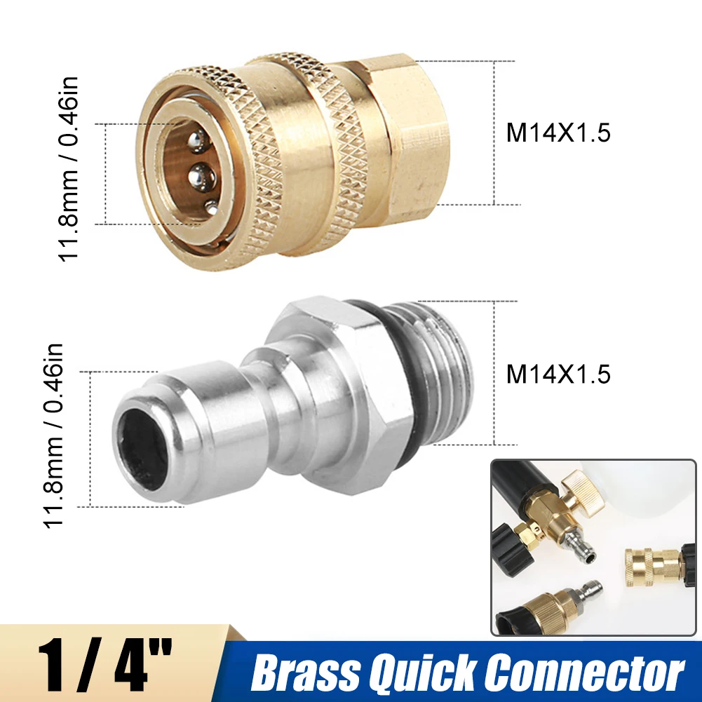 

Быстроразъемный латунный соединитель, 1/4 дюйма, 1,5 psi