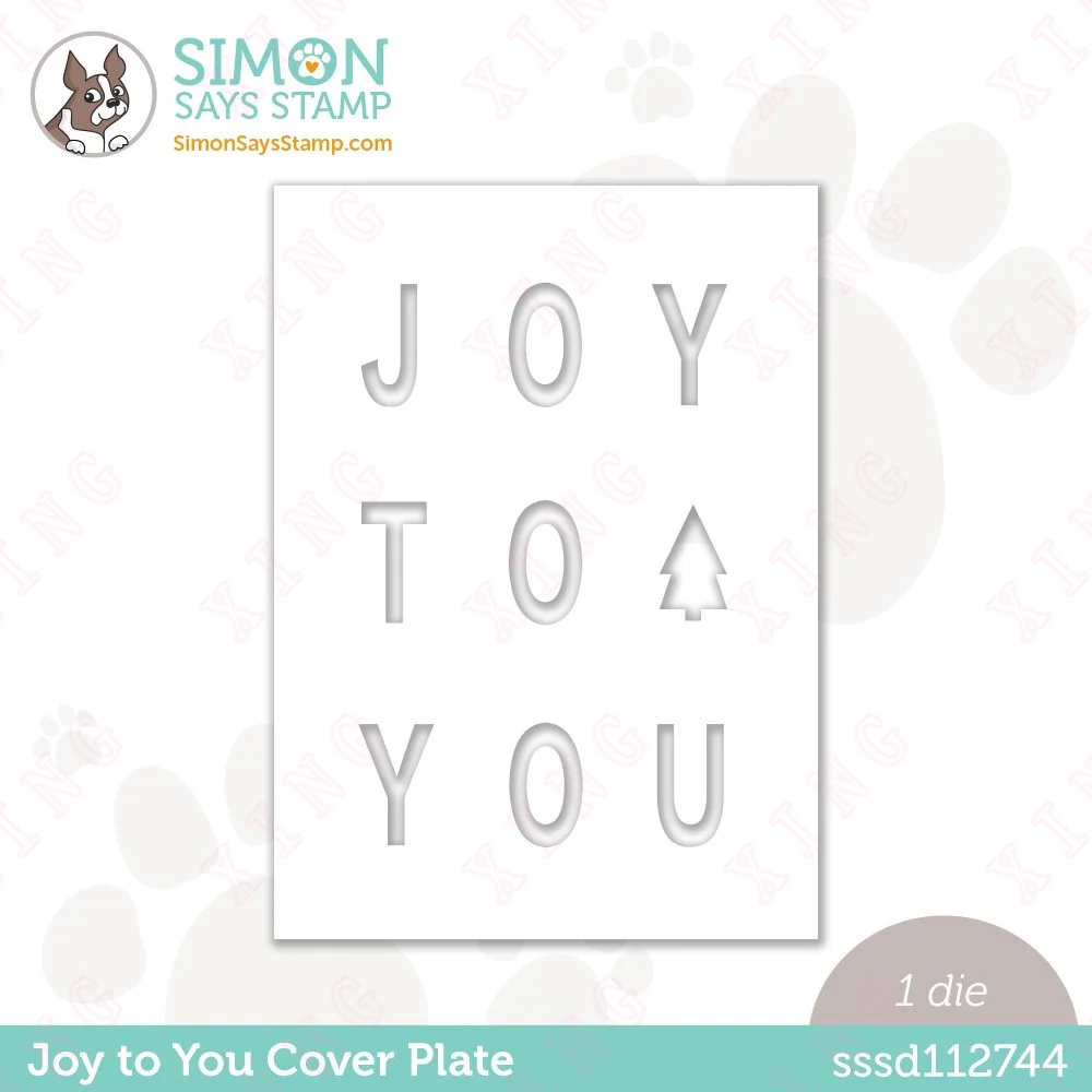 

New Joy to You Cover Plate Metal Cutting Dies Diy Scrapbook Paper Craft Handmade Album Card Stamp 2023 Decoration Embossing Mold