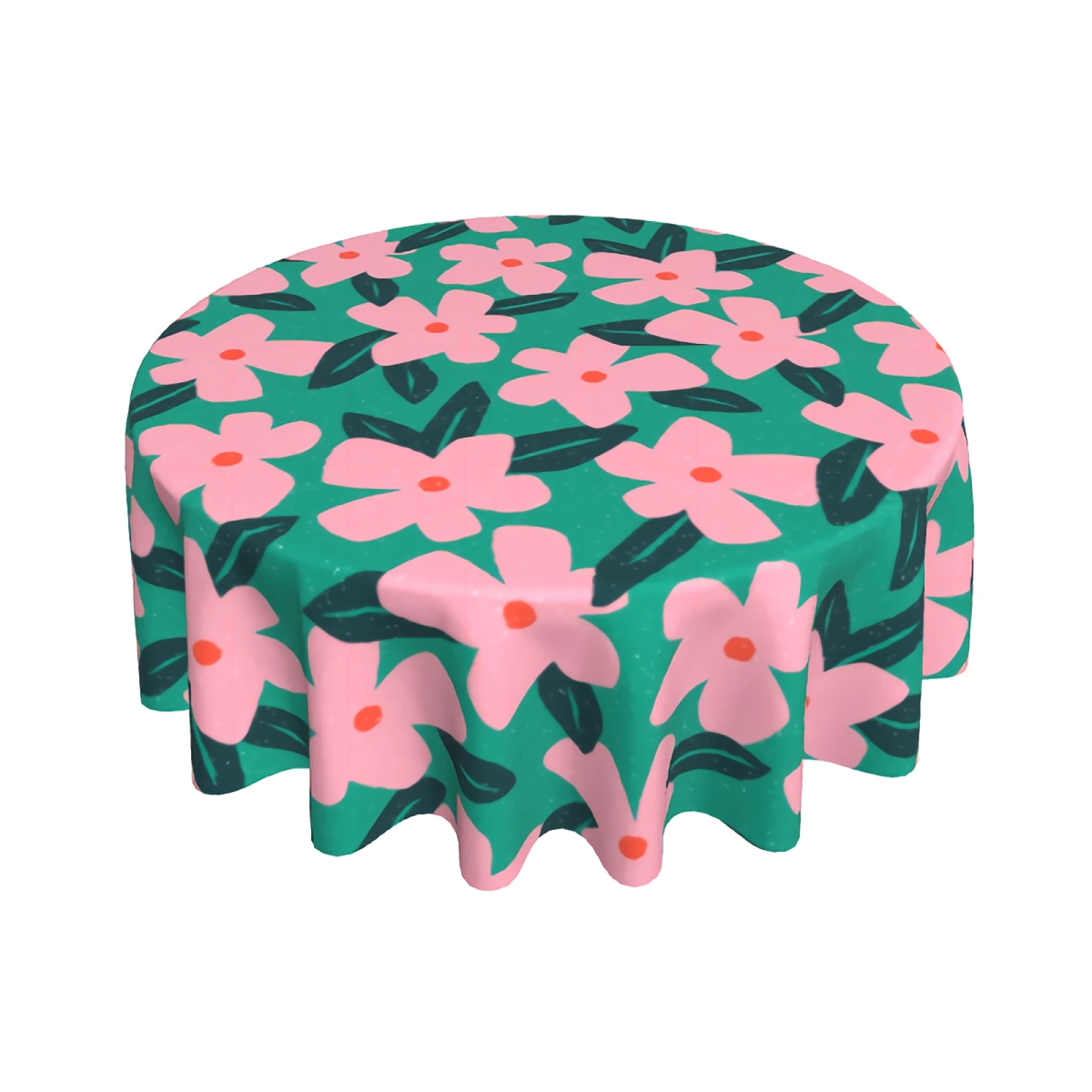 

Flower Print Table Cloth with Dust-Proof Wrinkle Resistant Waterproof Decorative Table Cover