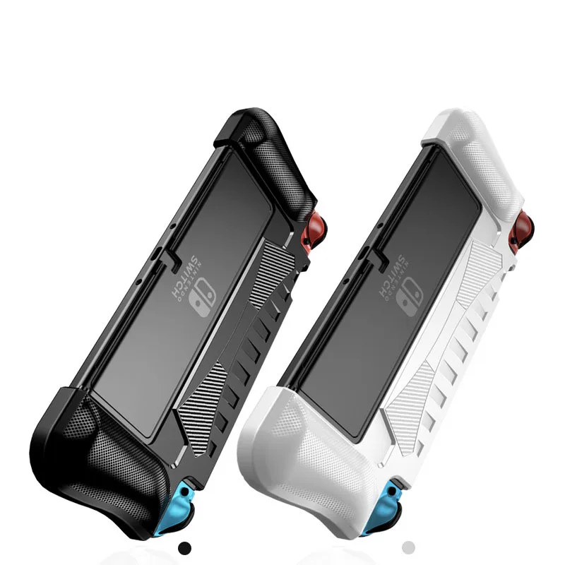 Защитный чехол с док-станцией для Nintendo Switch OLED 2021 мягкий силиконовый из