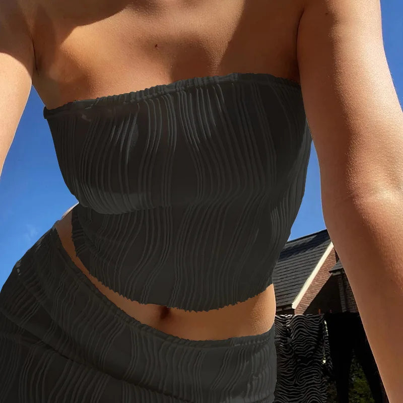 Женский однотонный топ с длинным рукавом белый обрезанный рюшами осень 2022 -