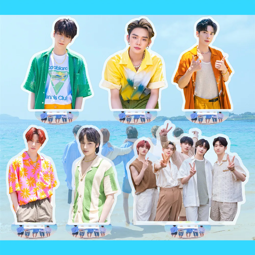 

Kpop акриловая стойка, новый альбом, акриловые прозрачные фигурки, стоячая настольная станция, фирменная статуя, коллекция настольных вееров