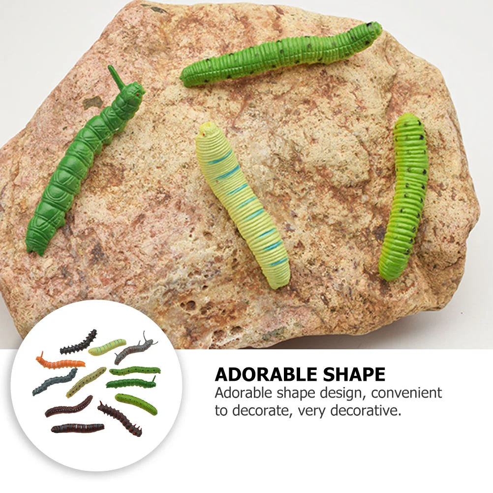 24 шт. детские игрушки искусственная гусеница моделирование украшения сада