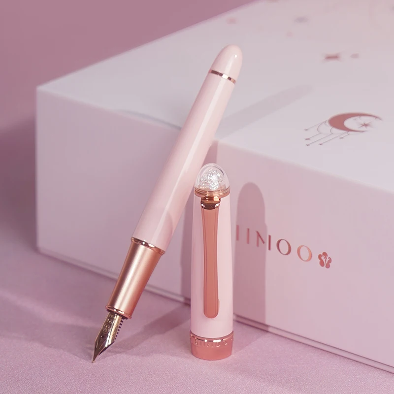 Фото Подарочный набор RIIMOO 520 Rose Gold Pen Star Moon Journey для женщин и девочек: Элитный изысканный комплект для тренировок и подарков на день рождения №1