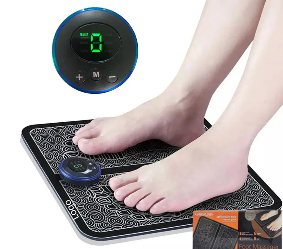 

New EMS Foot Massager Mat Tens Fisioterapia Electric Foot Cushion Blood Circulation Acupunctur Pad Foot Health Care Relaxation
