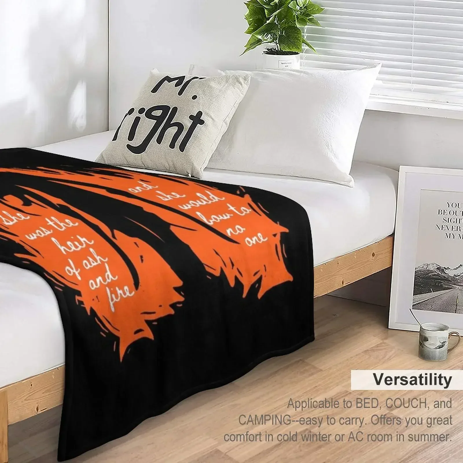 Она был наследник золы и огня. Плед теплый зимний. Мягкое постельное белье.