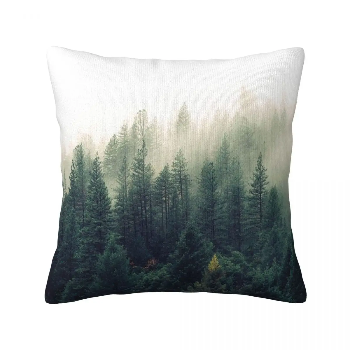 

Foggy Forest Throw Pillow Cover Decorative Pillow Covers Home Pillows Shells Cushion Cover Zippered Pillowcase