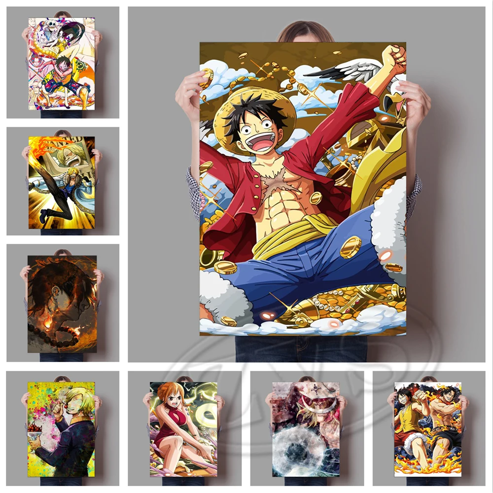

Печать домашний декор цельный Холст Картина Обезьяна D. Настенная картина Luffy Vinsmoke Sanji, модульные картины для гостиной, плакат