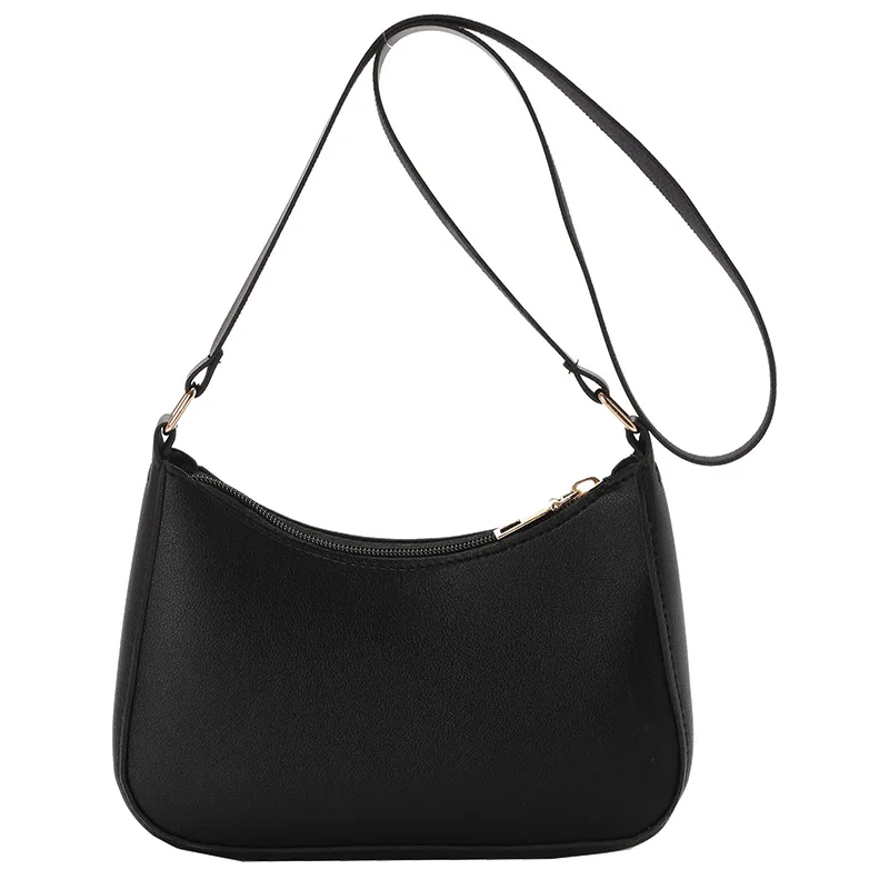 

2022 Trend New Luxury Women's Fashion Handbags Retro Solid Color PU Leather Shoulder Underarm Bag Casual Women Hobos Handbags