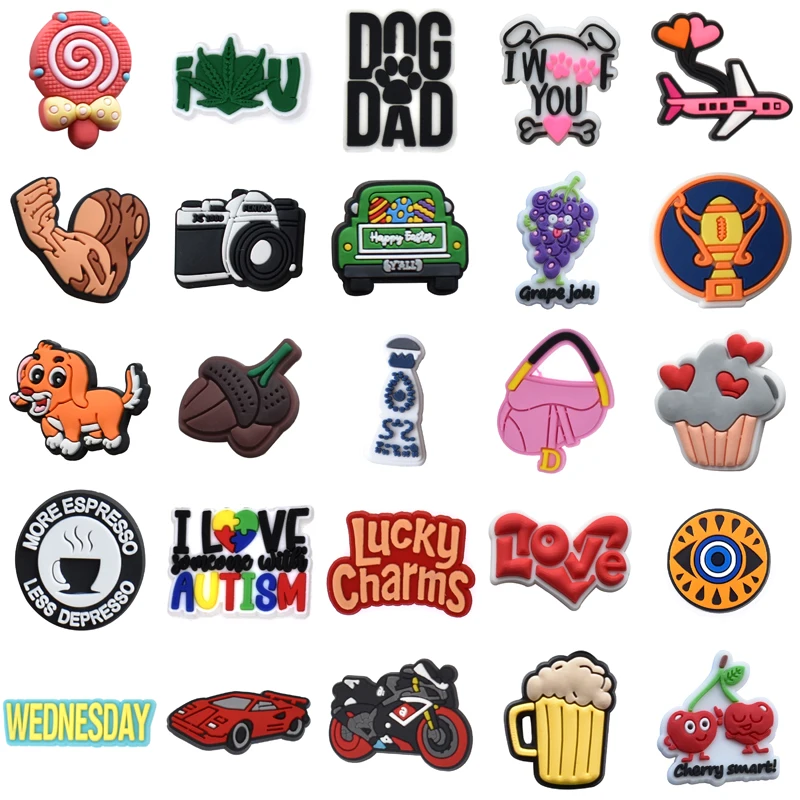 

Gifts Kids Boy Wholesale Bulk Packs Girl Decorations for Crocs Set Jeans Women Charm Para Pins Shoes Accessories Shoe Charms Men