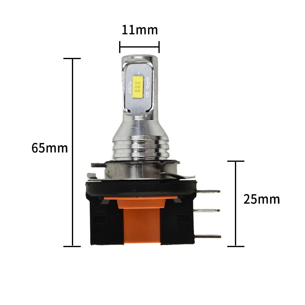 

2PCS COB Car Lights 160W H15 LED Bulb White For BMW DRL Daytime Running Light High Quality Durable Car Lighting Part
