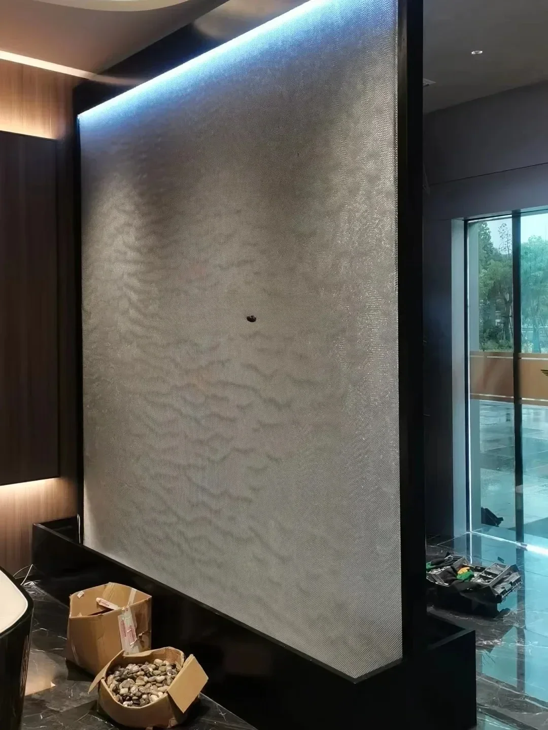 Стеклянная занавеска для воды настенный фонтан комнатные разделительные экраны