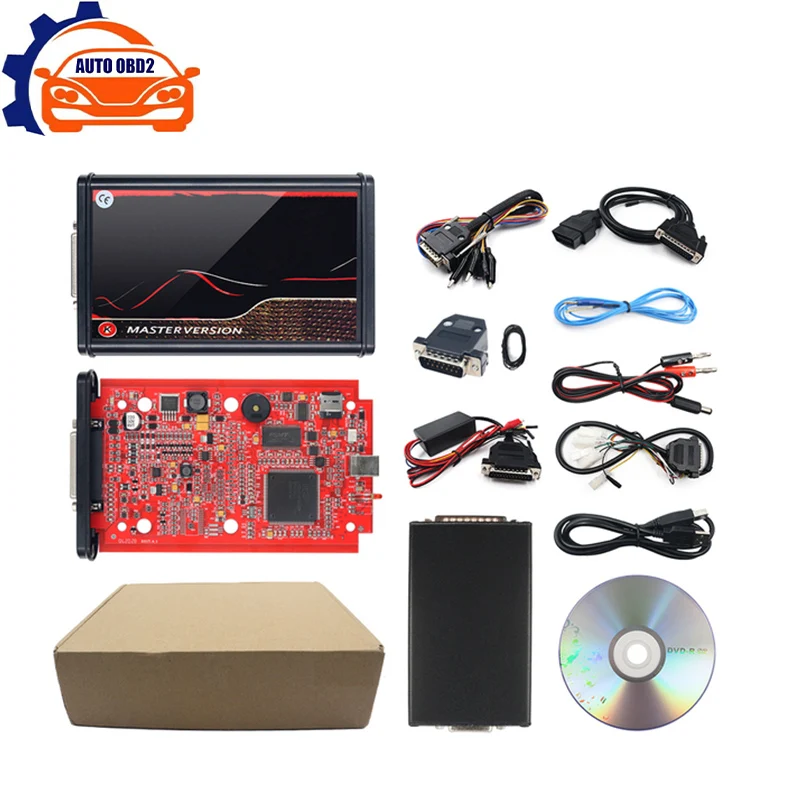 K-ess V5.017 V2.80 EU Car Diagnostic Tool K-ESS/K-TAG V7.02 Red PCB Full Set Cable Auto OBD2 Manager Tuning Kit ECU Programmer