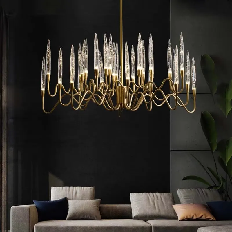 Постмодернистская роскошная люстра для гостиной скандинавский дизайнер вилла