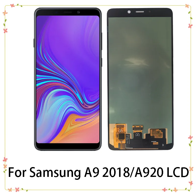 6 3-дюймовый AMOLED ЖК-дисплей для Samsung A9 2018 A920 A920F SM-A920F/DS замена преобразователя