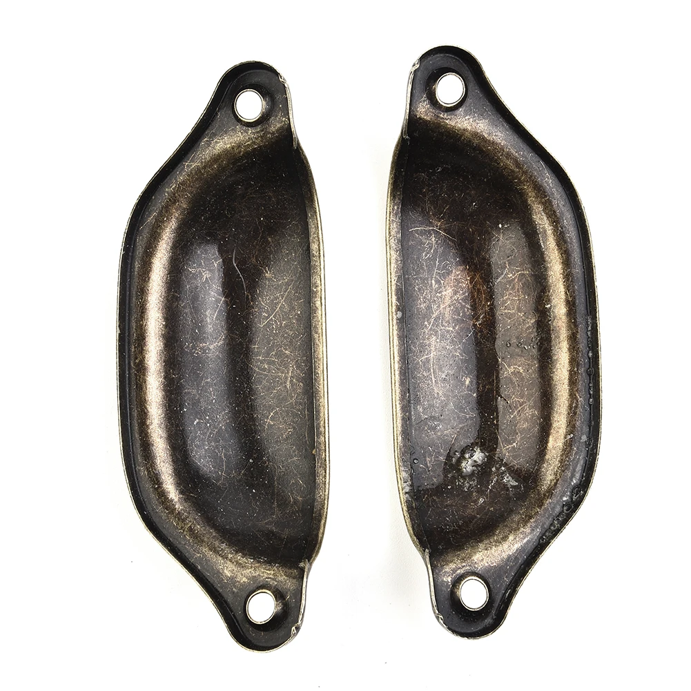 

10Pcs Retro Kitchen Drawer Cabinet Door Handle Furniture Knobs Handware Cupboard Antique Brass Shell Pull Handles