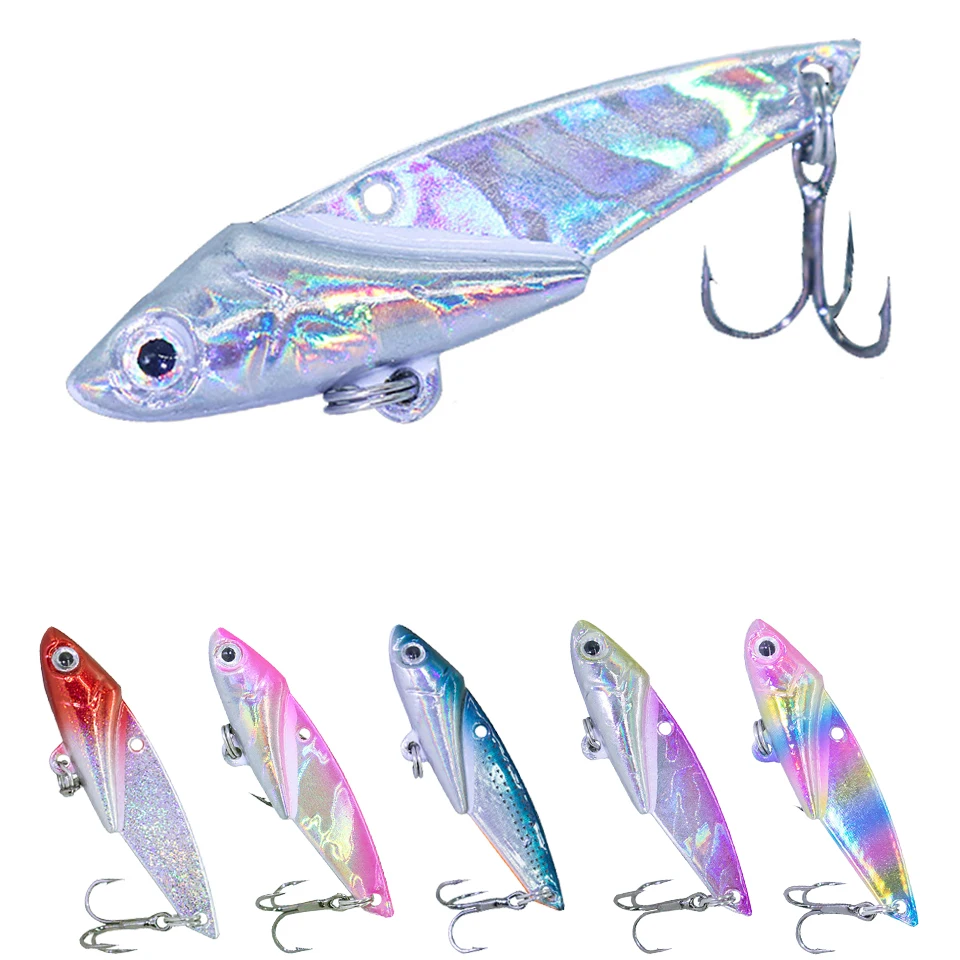 WALK FISH 1 шт. металлическая Вибрирующая рыболовная приманка с трехмерными глазами