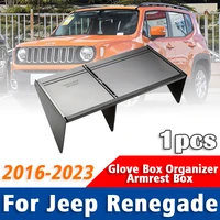 1pcs car glove box organizer armrest box insert divider for jeep renegade 2016 2017 2018 2019 2020 2023 interior accessories