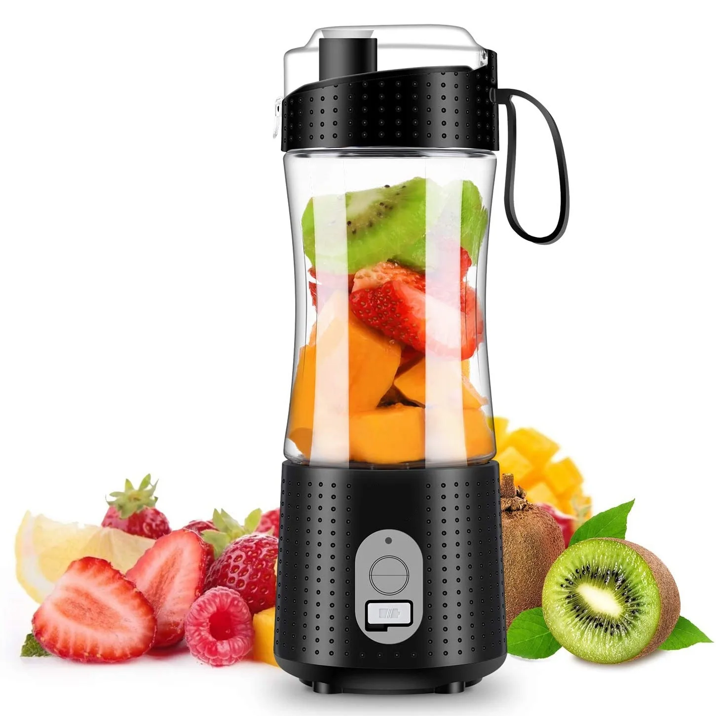 

Portable Blender Personal Size Blender for Smoothies, Juice and Shakes, Mini Blender with 4000MAh Rechargeable Battery A