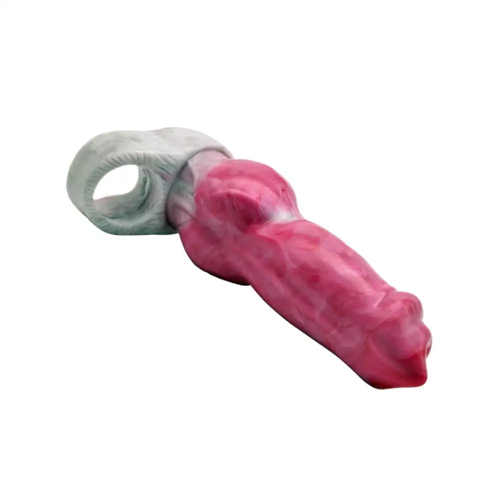 NUUN Fantasy Dog Knot Оболочка Мягкий силиконовый рукав для пениса Удлинитель