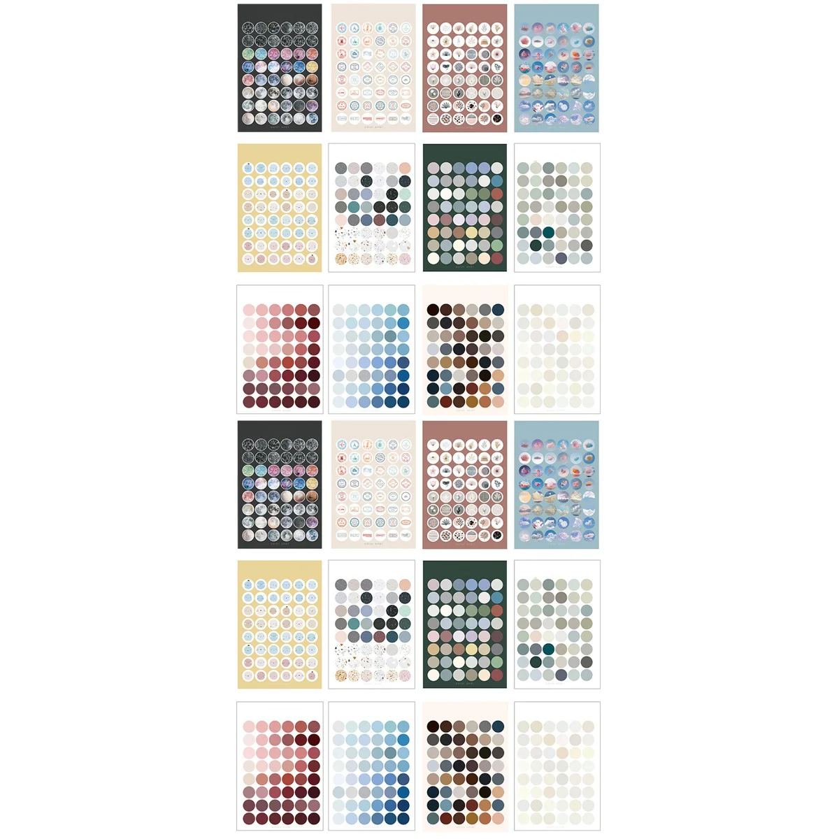 

Stickers Sticker Labels Craft Decorative Dot Envelope Rainbow Kids Round Label Adhesive Photo Albums School Gifts Classroom