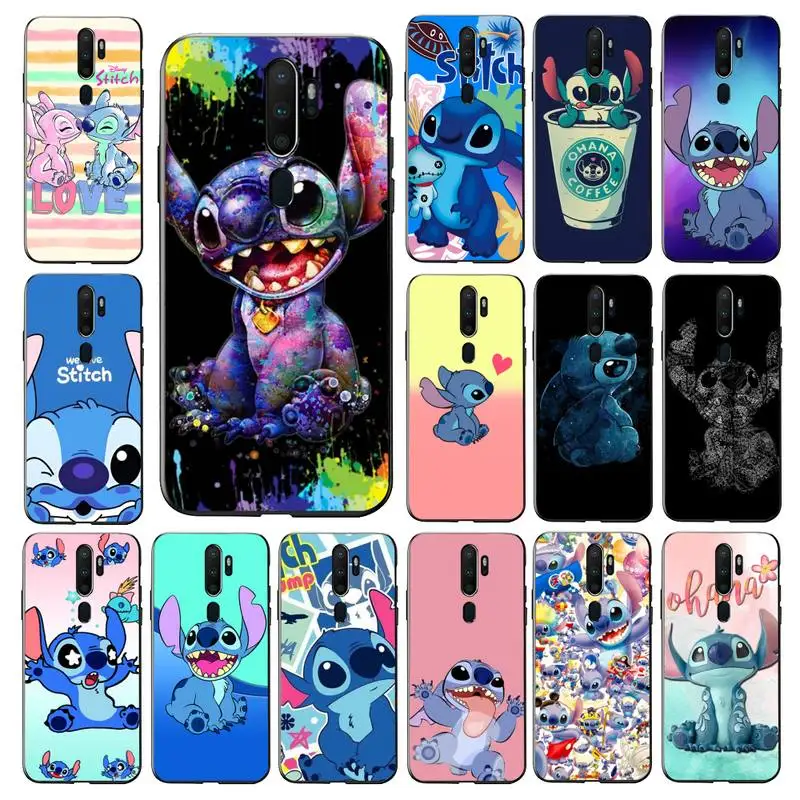 

Disney Cute Cartoon Stitch Phone Case for Vivo Y91C Y11 17 19 17 67 81 Oppo A9 2020 Realme c3