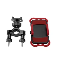 universal anti slip bicycle bike phone holder handlebar clip stand mount bracket for mobile phone 360 rotating phone bracket