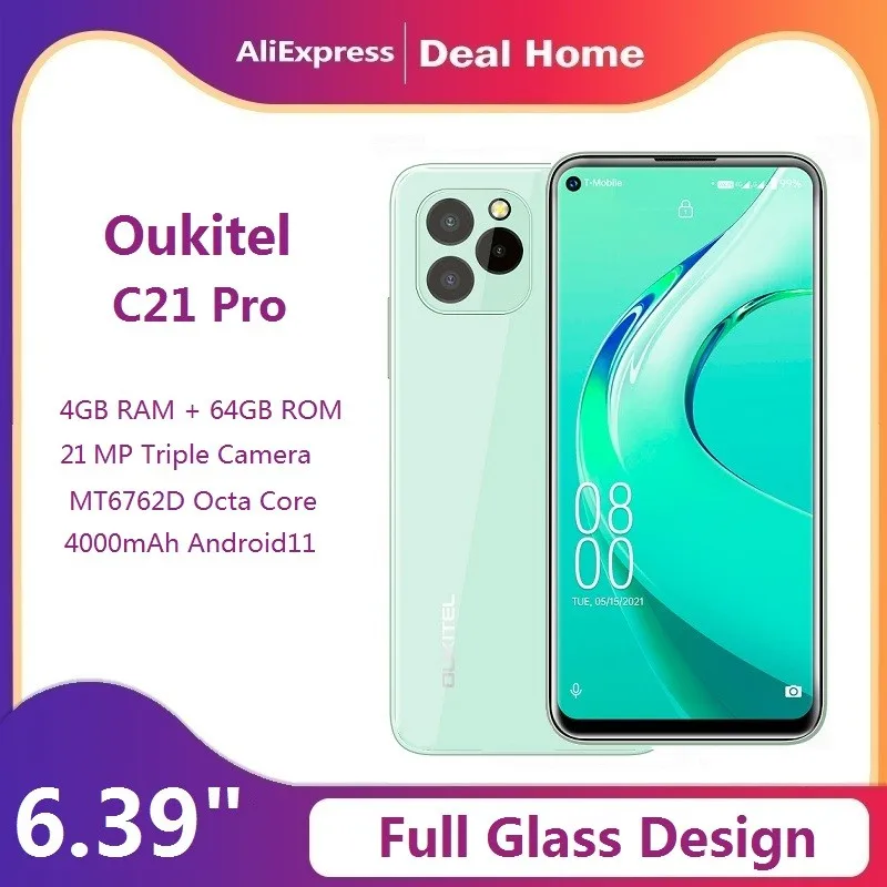 Смартфон Oukitel C21 pro 4 + 64 ГБ 6 39 дюйма HD 4000 мА · ч - купить по выгодной цене |