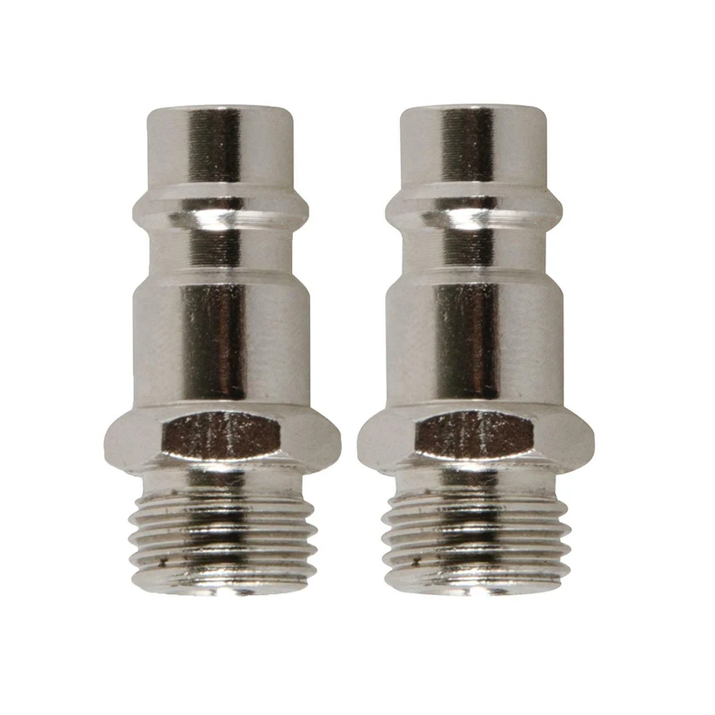 

BSP Male 2pcs 32mm Air Compressor Euro Male Release Fitting Coupler Euro Compressed Fitting 1/4in Quick Release Air Line