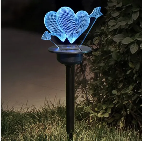 

2pcs Solar Powered LED Garden Lamp Waterproof Outdoor Stake Lawn Lamp for Backyard Pathway Garden Decor solar