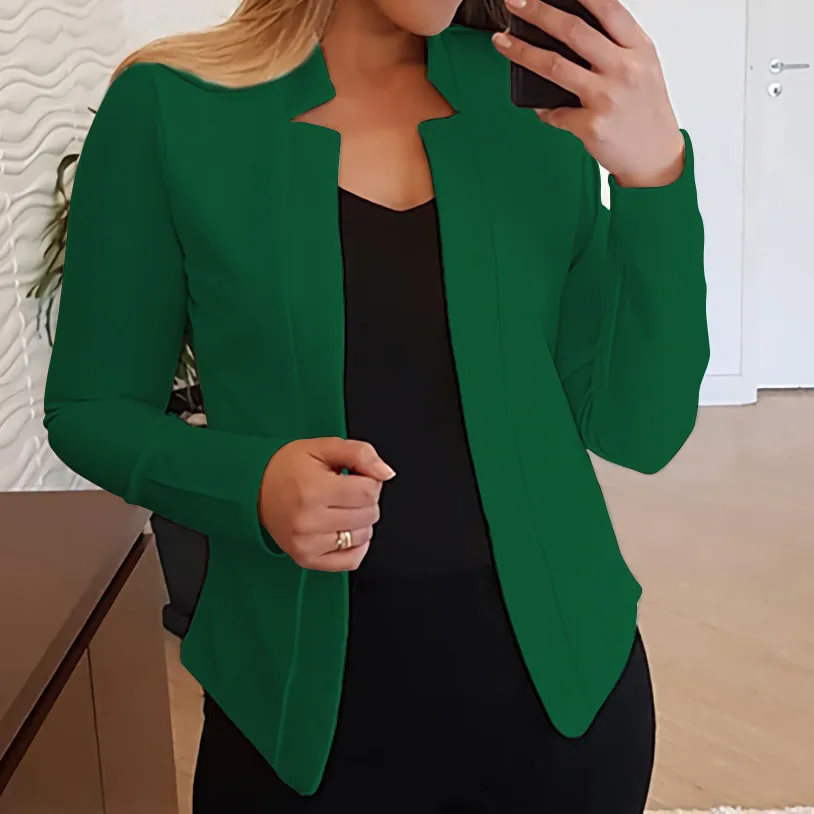 

Новинка осени 2022 темпераментный модный пиджак женский тонкий пиджак с длинным рукавом укороченный пиджак