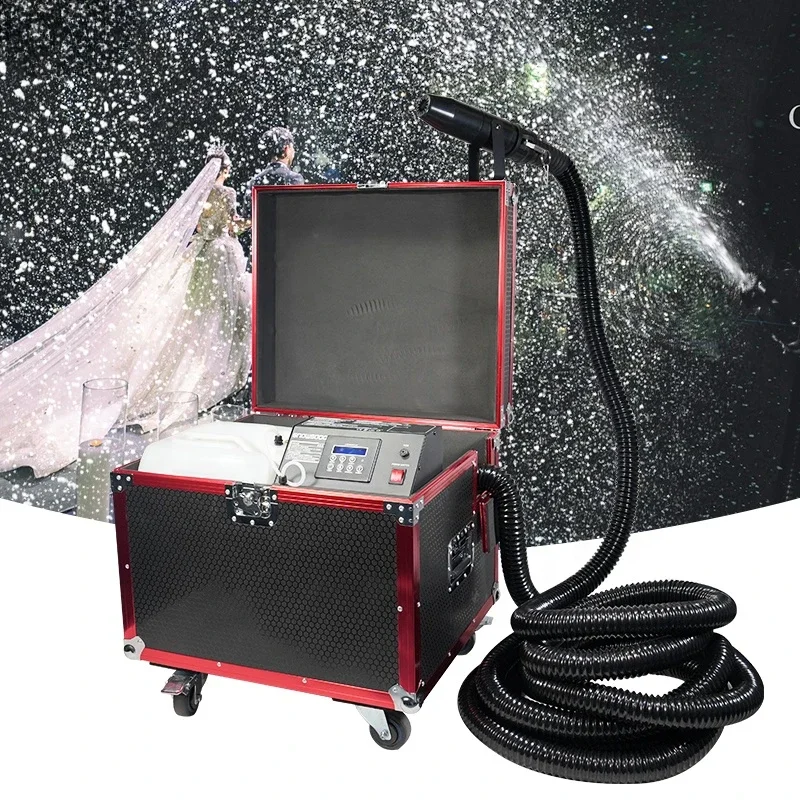 GEVV Snowflake Flight Case 1500 Вт DMX 512 Бесшумная машина Snow Flake для свадебной вечеринки