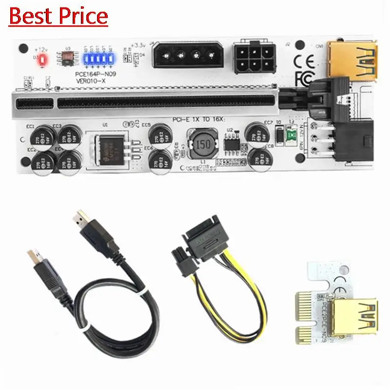 

Dhl 50 шт./лот Pci-e 1x до 16x видеокарта 3,0 расширенная линия Ver010x экскаваторная Плата расширения Pci-e 1x до 16x