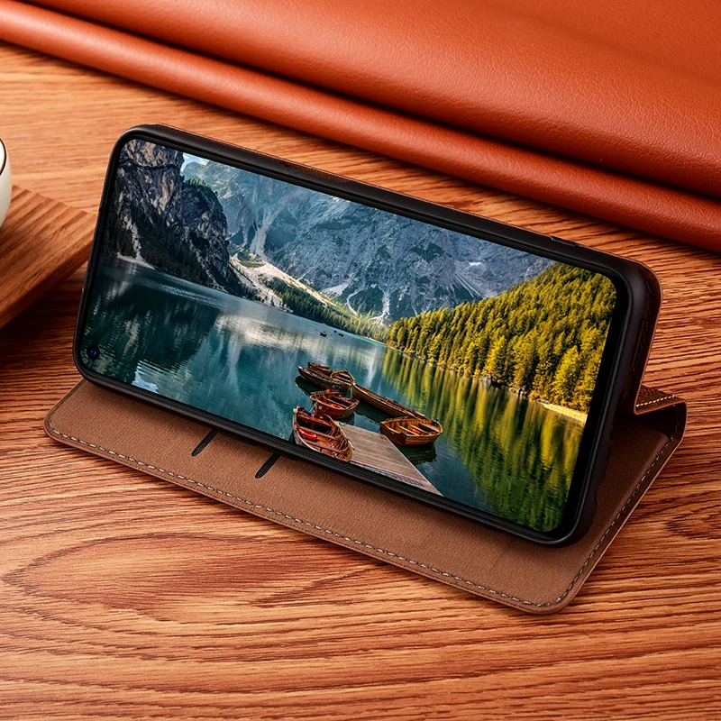 genuine leather flip cover for infinix smart 5 6 pro smart hd 2021 bamboo pattern wallet stand phone case free global shipping
