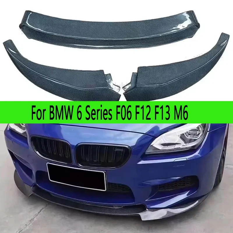 Фото Для BMW 6 серии F06 F12 F13 M6: карбоновый передний сплиттер, диффузор, накладка на передний бампер, автозапчасти №1